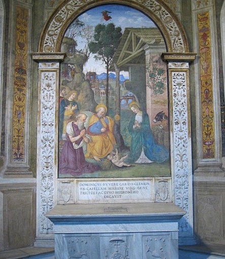 Pinturicchio: Cappella del Presepio, basilica di Santa Maria del Popolo (navata destra), Roma.